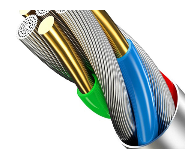 USAMS Kabel pleciony U5 2A micro USB czerwony - 1569140 - zdjęcie 5